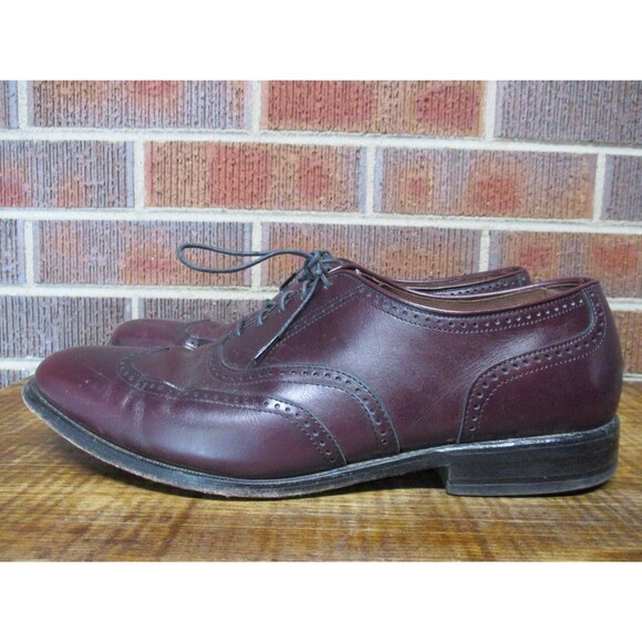 Allen Edmonds Mens Marlow Brown Leather Wingtip Oxford Dress Shoes 9 D USA main image 14